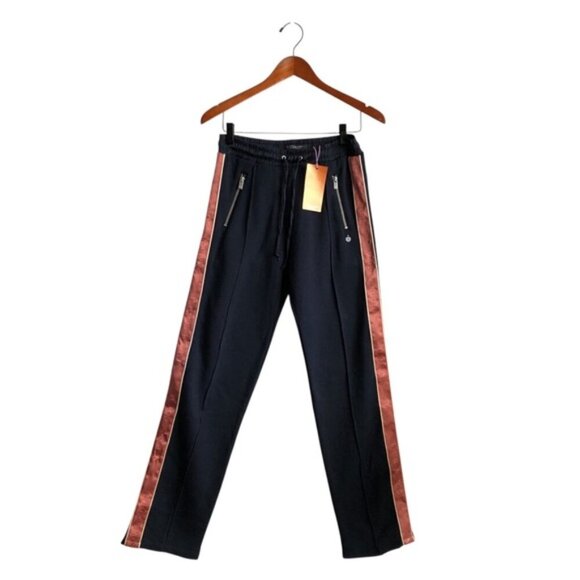Scotch & Soda Women’s Track Pants XS NWT Black Copper Striped Pant - Picture 2 of 14